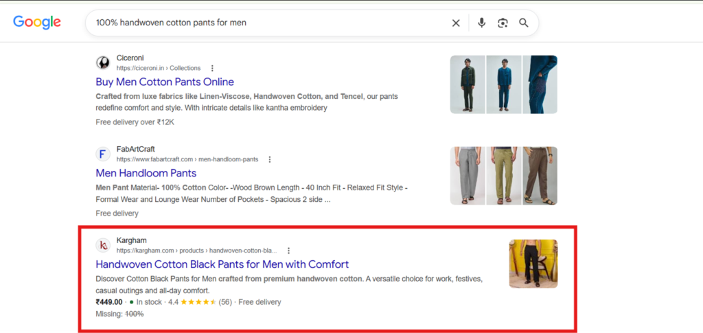100% handwoven cotton pants for men_1st page 7th position