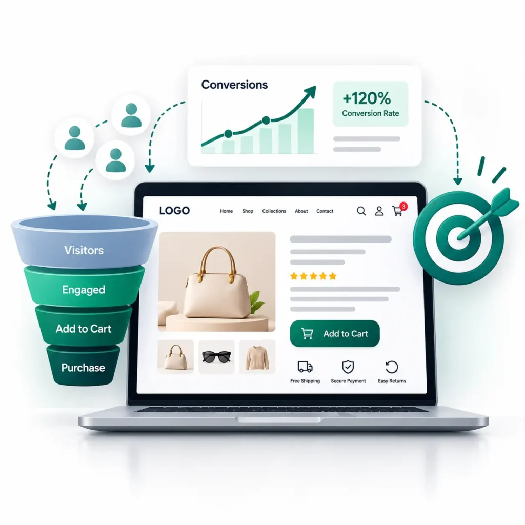 Conversion-Focused Ecommerce Dashboard